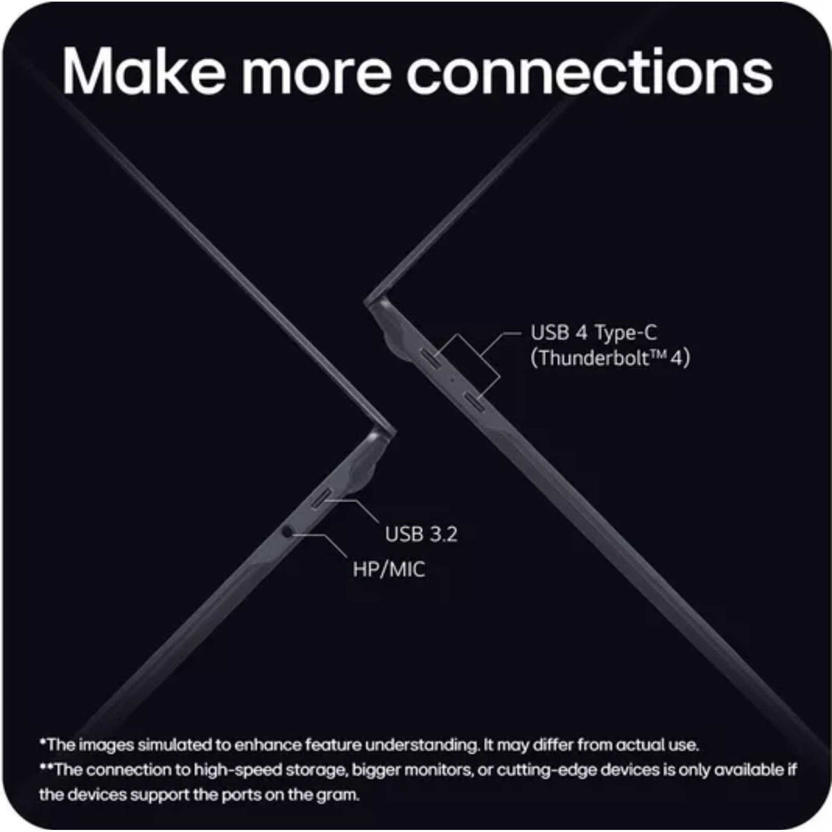 LG 15Z90ST-G.AD78A1 15.6" gran SuperSlim Laptop OLED Intel Core Ulta 7 16GB RAM