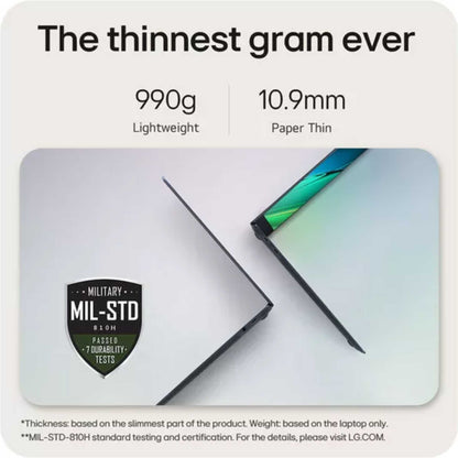 LG 15Z90ST-G.AD78A1 15.6" gran SuperSlim Laptop OLED Intel Core Ulta 7 16GB RAM