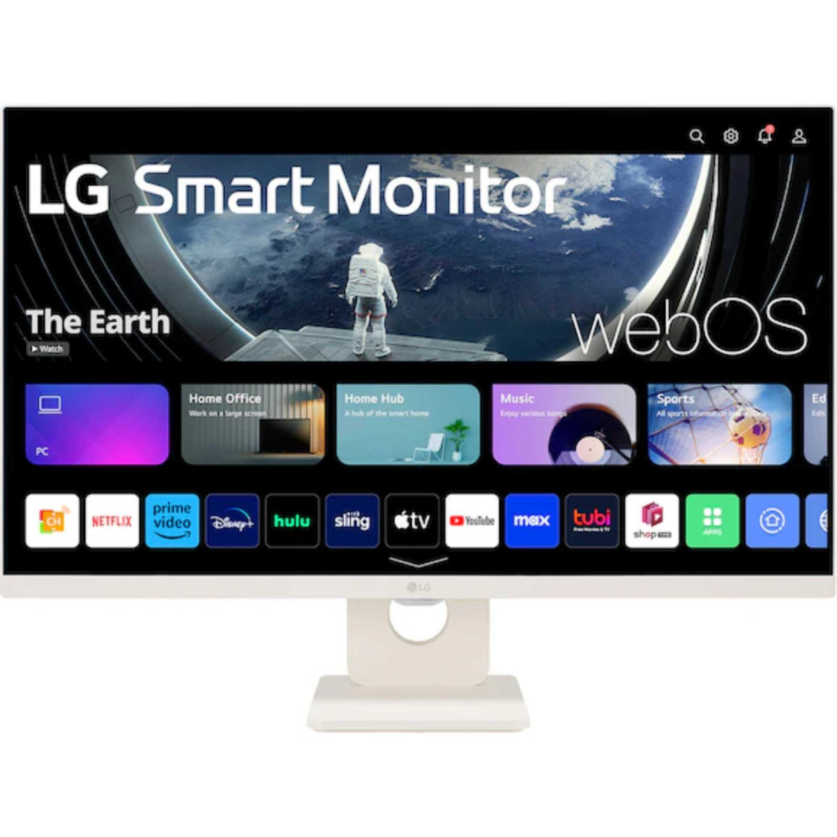 LG 27U511SA-W 27" Full HD IPS Smart Monitor with webOS - White