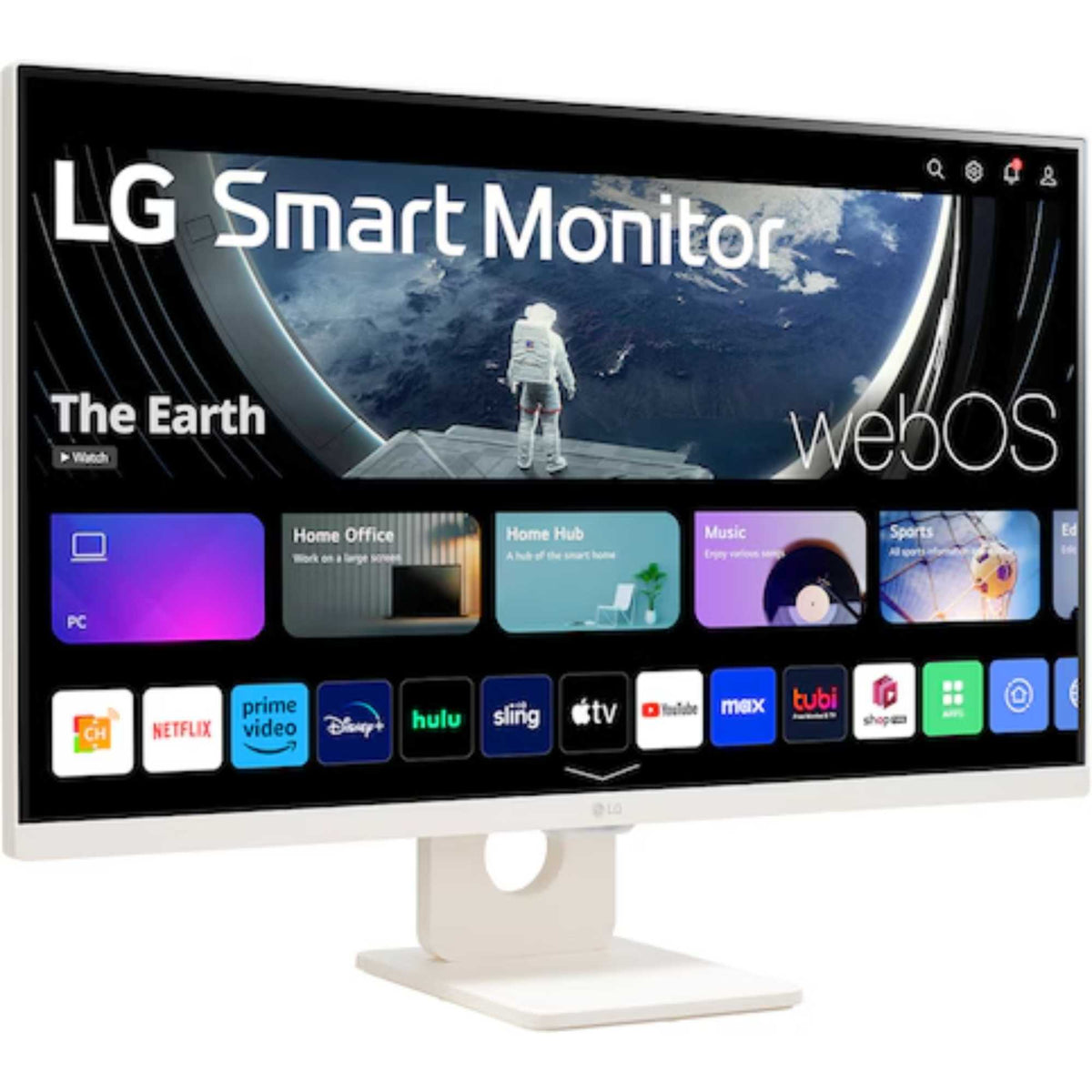 LG 27U511SA-W 27" Full HD IPS Smart Monitor with webOS - White