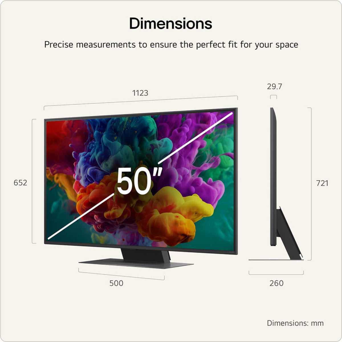 LG QNED87 50" 4K QNED Mini LED Smart TV - 50QNED87B6A