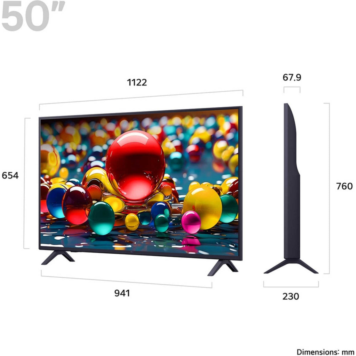 LG UA74 50" 4K Ultra HD LED 60 Hz Smart TV - 50UA74006LB