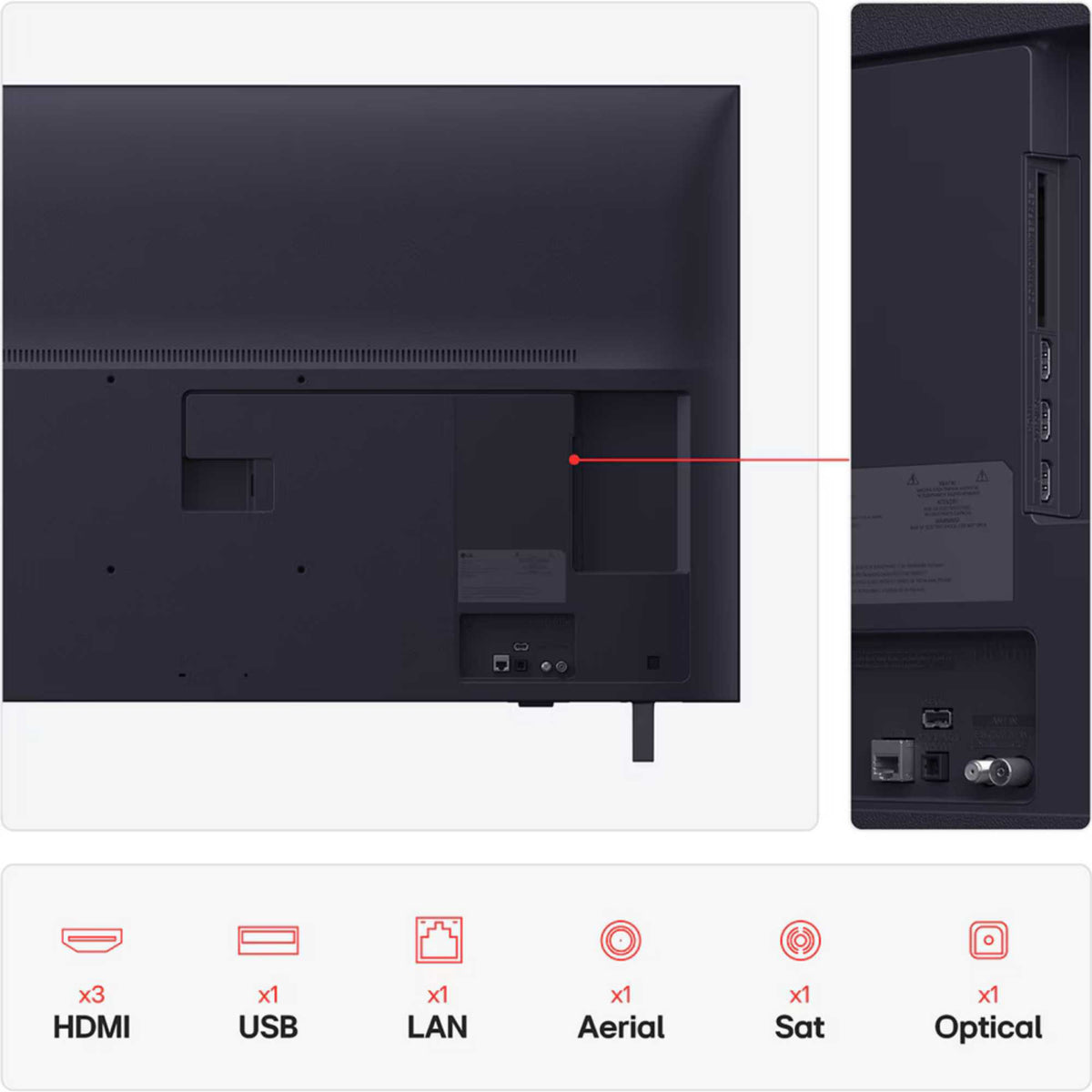 LG UA74 50" 4K Ultra HD LED 60 Hz Smart TV - 50UA74006LB