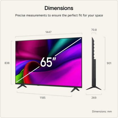 LG NU900 65" 4K Ultra HD LED HDR Smart TV - 65NU900B6LA