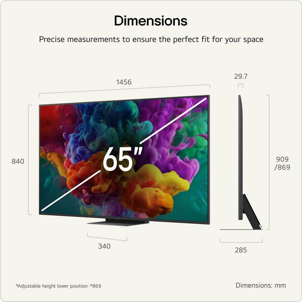 LG QNED87 65" 4K QNED Mini LED Smart TV - 65QNED87B6A