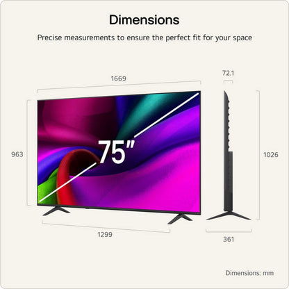 LG NU900 75" 4K Ultra HD LED HDR Smart TV - 75NU900B6LA