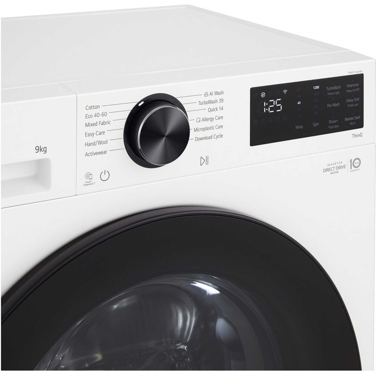 LG Series 3 Counter-Depth MAX 9kg 1200rpm Washing Machine - F2X50S9TWB