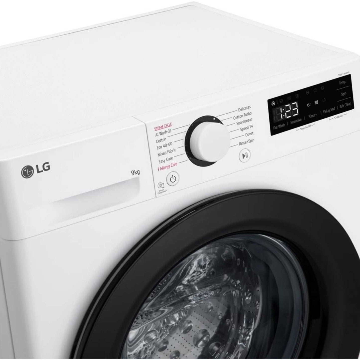 LG Series 3 Counter-Depth MAX 9kg 1200rpm Washing Machine - F2Y509WBLN1