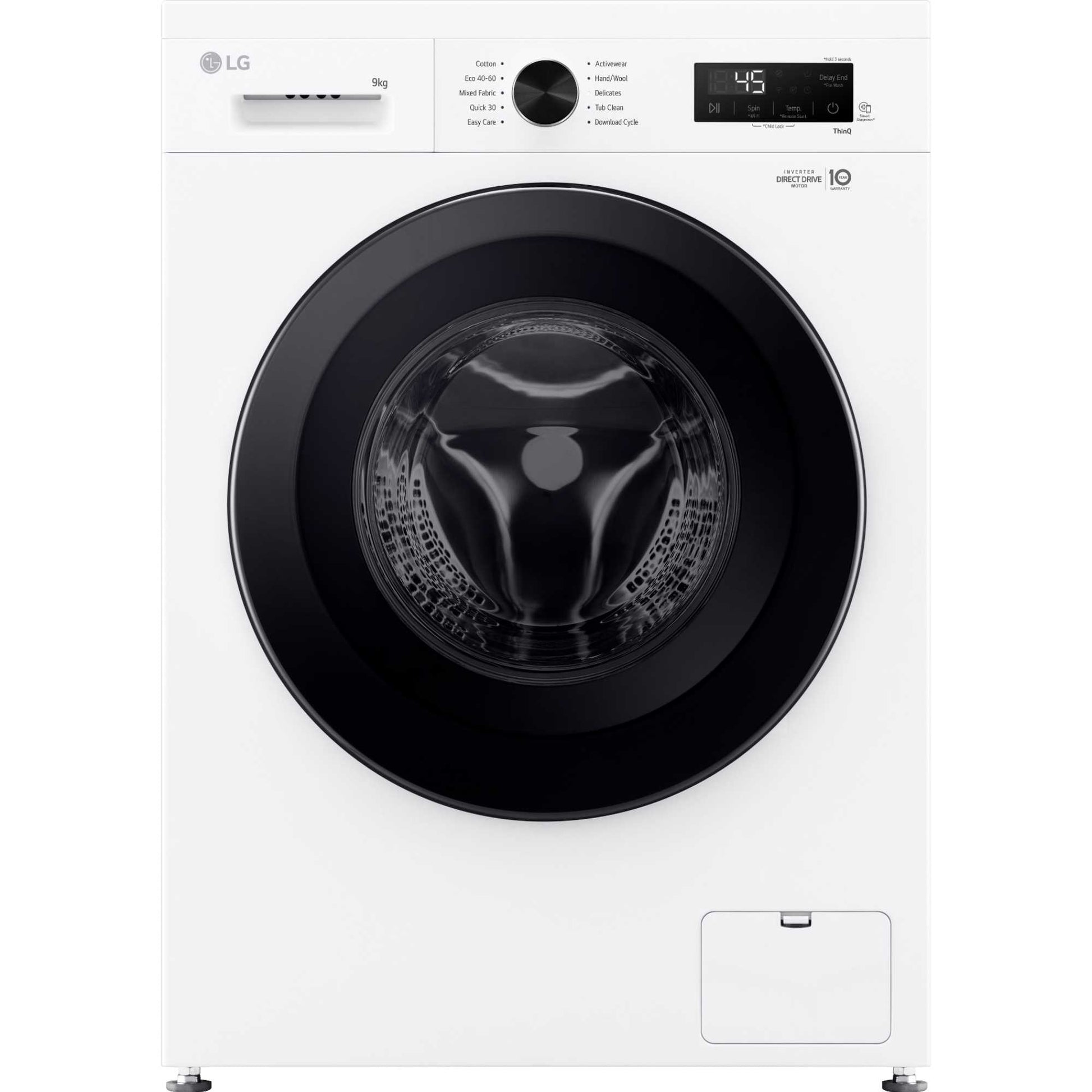 LG Series 2 Direct Drive 9kg 1400rpm Washing Machine - F4X1009NWK