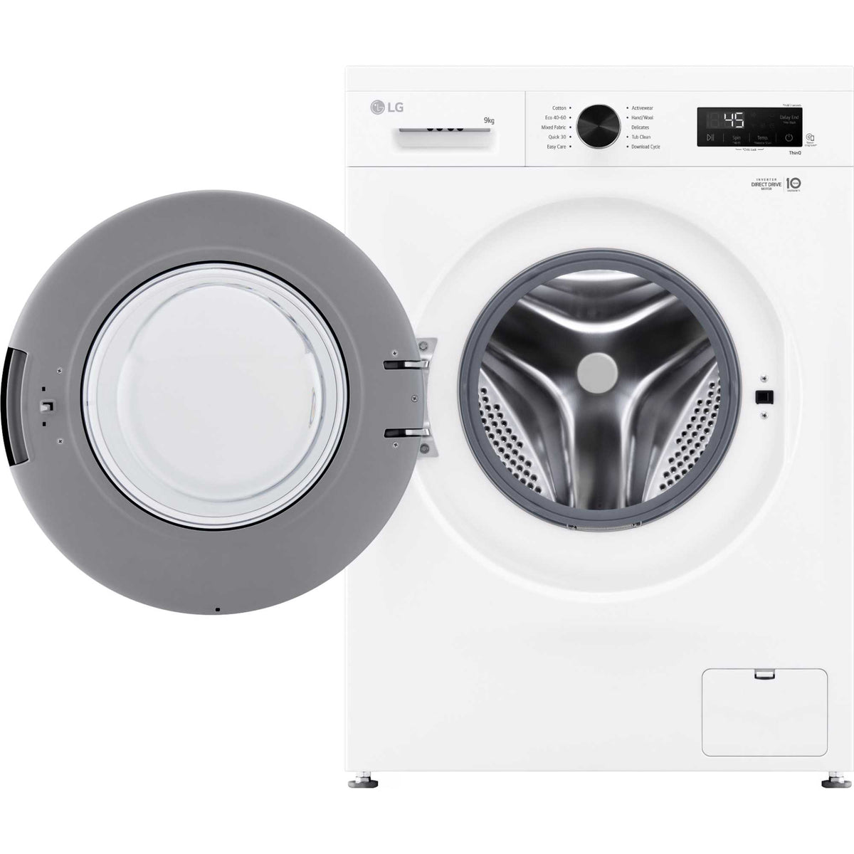 LG Series 2 Direct Drive 9kg 1400rpm Washing Machine - F4X1009NWK