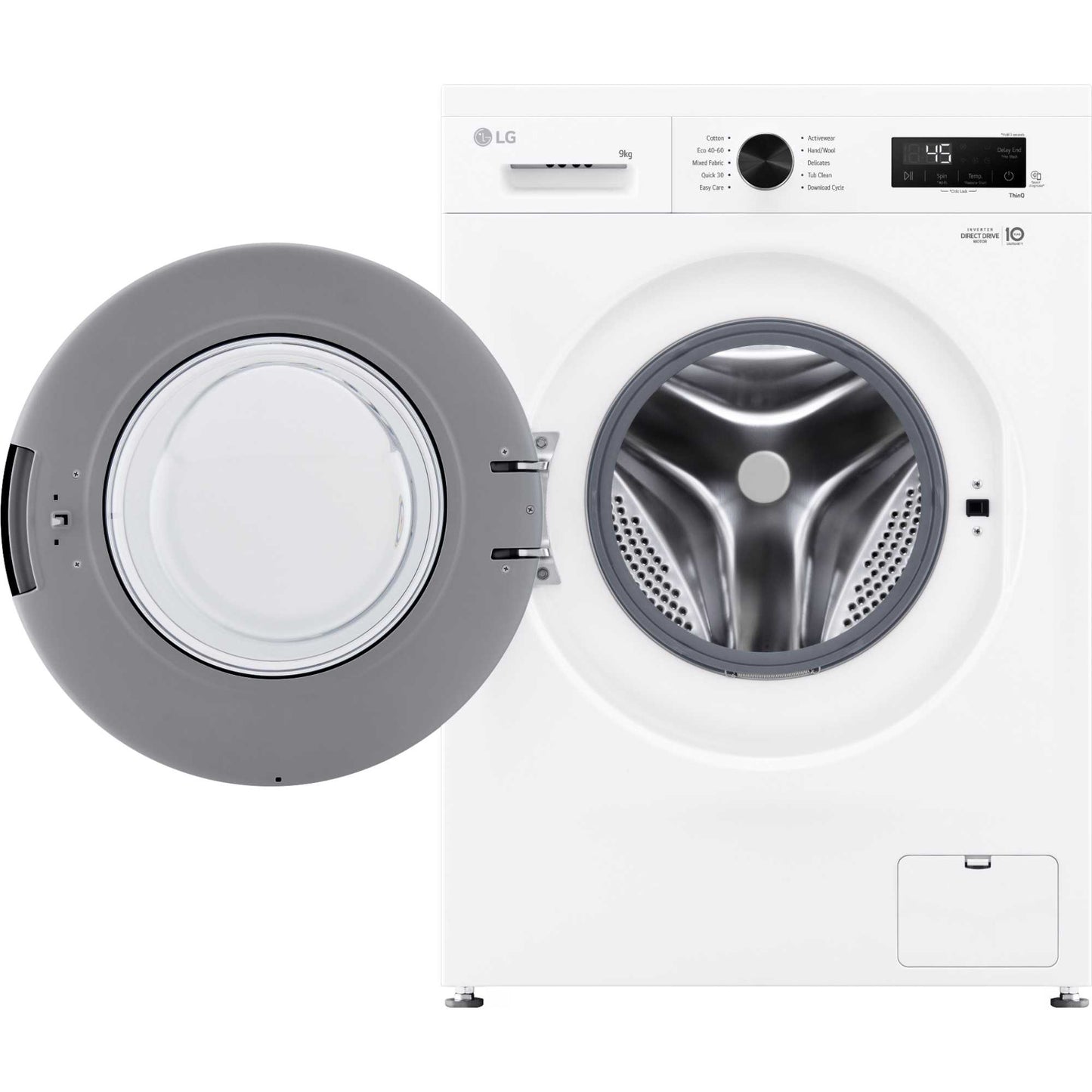 LG Series 2 Direct Drive 9kg 1400rpm Washing Machine - F4X1009NWK
