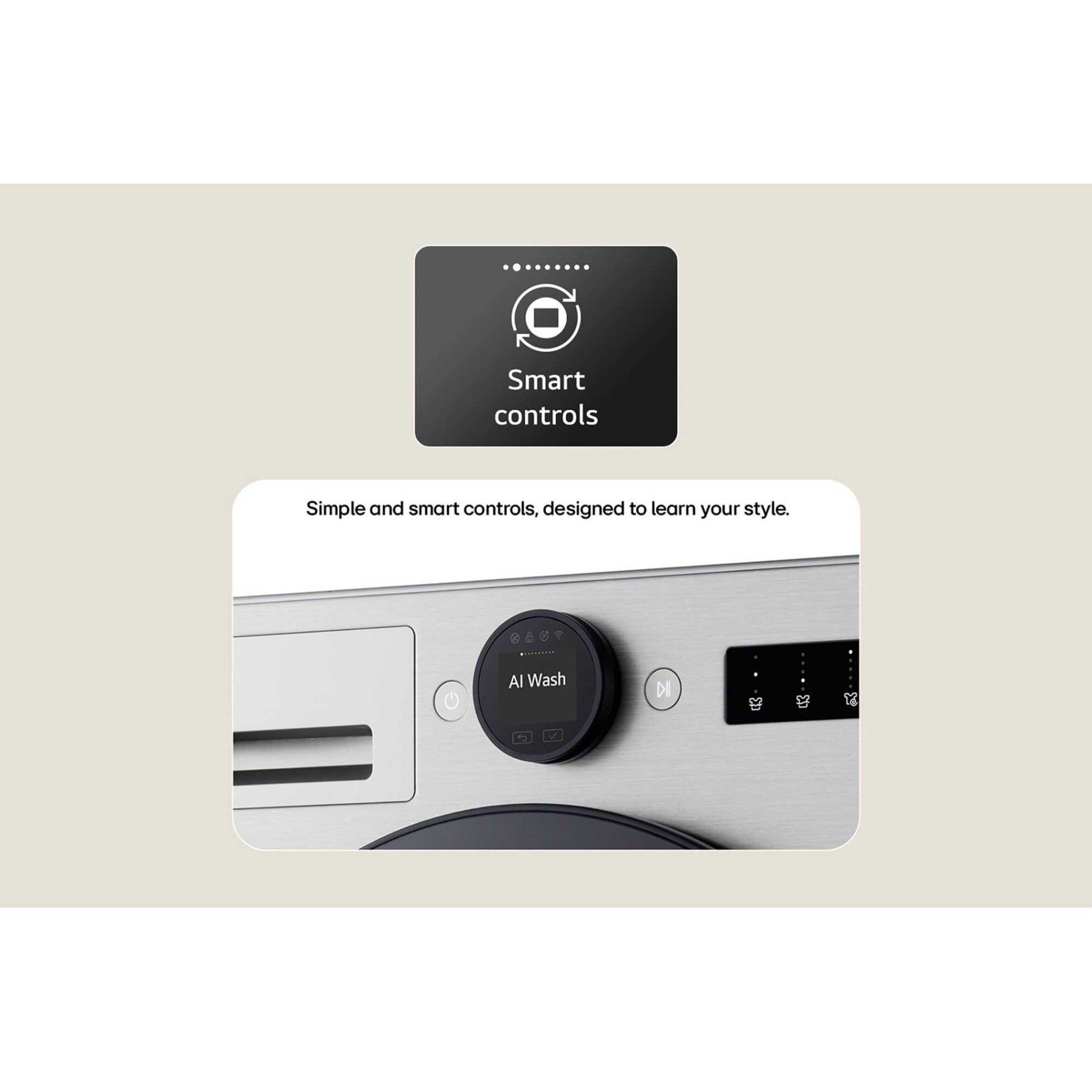 LG Series 7 AI Direct Drive 13kg 1400rpm Washing Machine - F4X7013TBB