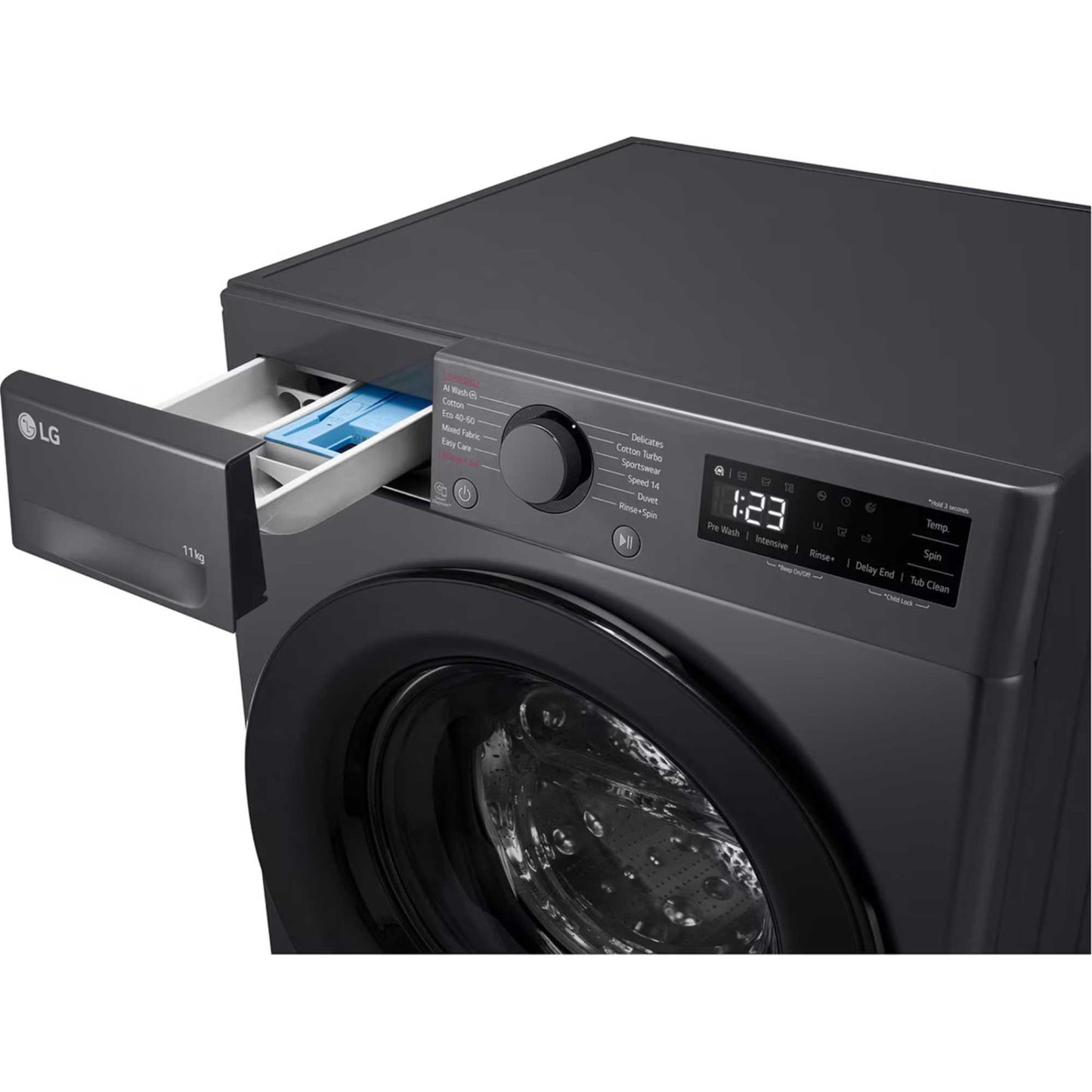 LG Series 4 AI Direct Drive 11kg 1400rpm Washing Machine - F4Y511GBLN1