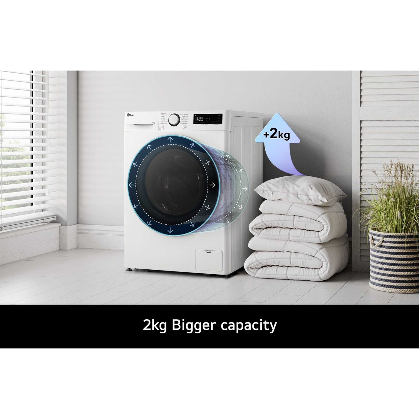 LG Series 4 AI Direct Drive 13kg 1400rpm Washing Machine - F4Y513WWLN1