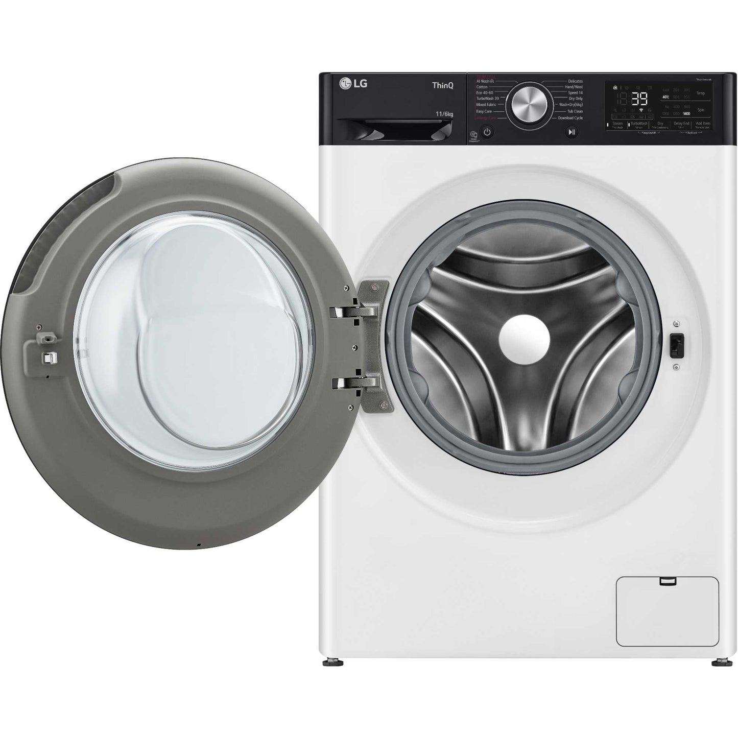 LG Series 7 DUAL Dry 11kg Wash 6kg Dry 1400rpm Washer Dryer - FWY916WBTN1