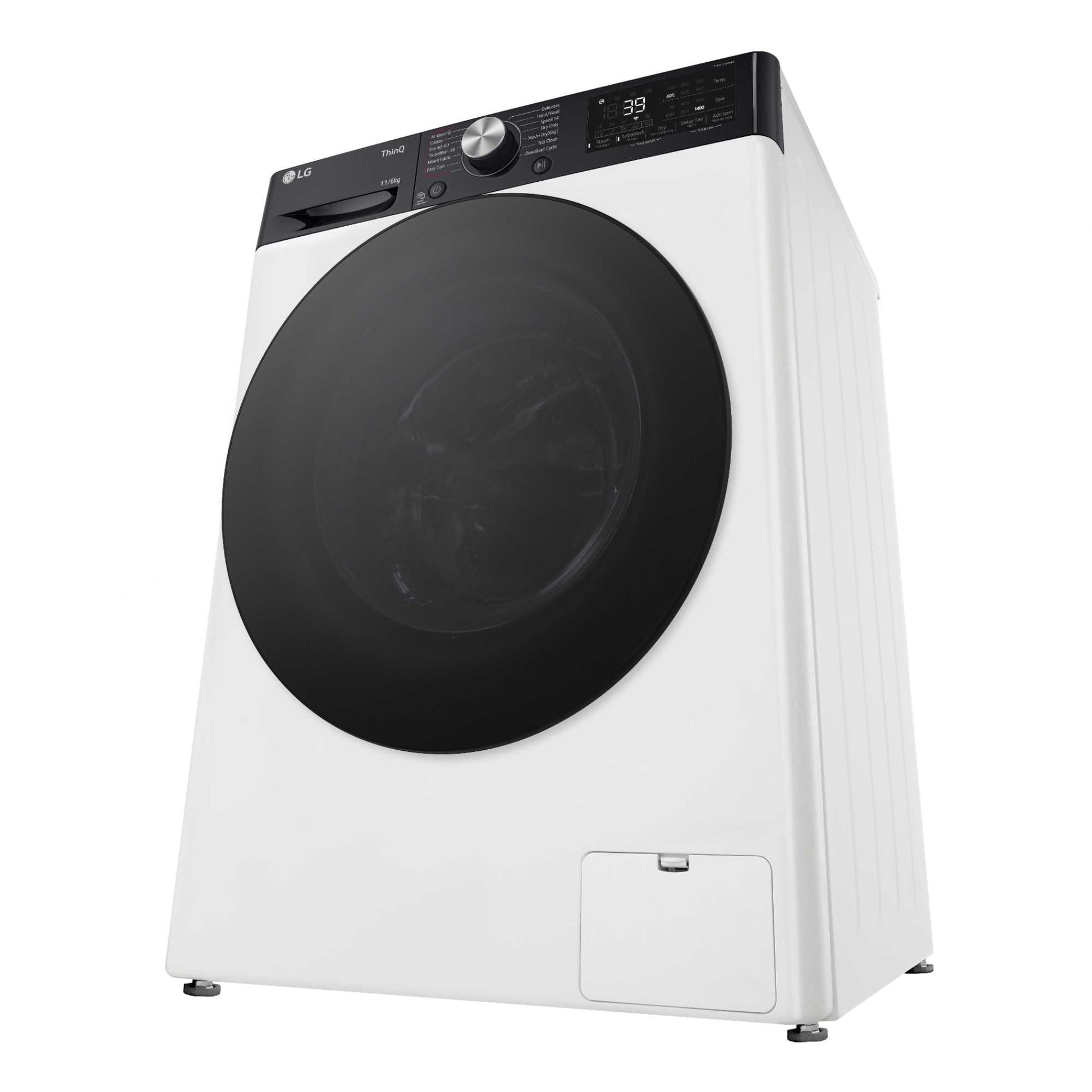 LG Series 7 DUAL Dry 11kg Wash 6kg Dry 1400rpm Washer Dryer - FWY916WBTN1