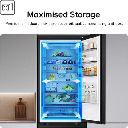 LG Fit & Max Fridge Freezer 60/40 Total No Frost - Black - GBBSJ10EEP