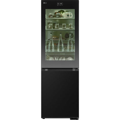 LG InstaView Fridge Freezer 60/40 Total No Frost - Essence Black Steel - GBG7190CEV