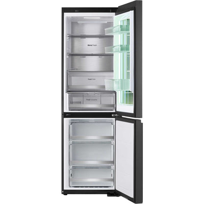 LG InstaView Fridge Freezer 60/40 Total No Frost - Essence Black Steel - GBG7190CEV