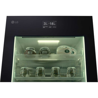 LG InstaView Fridge Freezer 60/40 Total No Frost - Essence Black Steel - GBG7190CEV