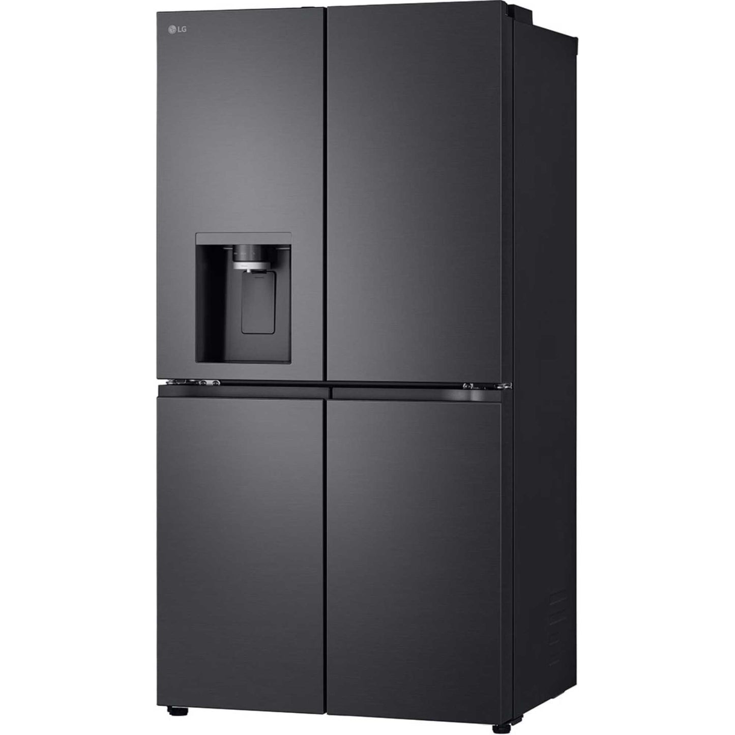 LG NatureFRESH American Style Fridge Freezer 60/40 Total No Frost - Essence Black Steel - GMF960EV4E