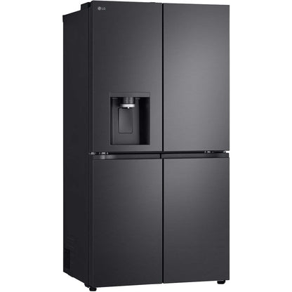 LG NatureFRESH American Style Fridge Freezer 60/40 Total No Frost - Essence Black Steel - GMF960EV4E
