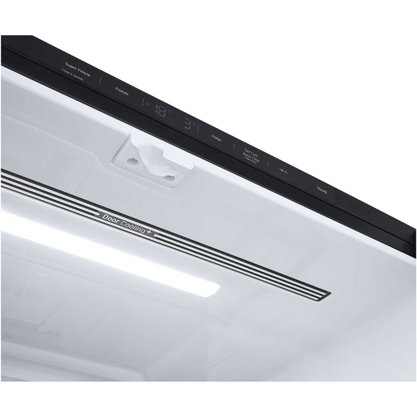 LG NatureFRESH American Style Fridge Freezer 60/40 Total No Frost - Essence Black Steel - GMF960EV4E