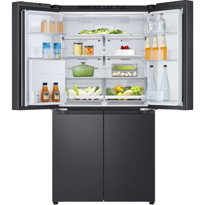 LG NatureFRESH American Style Fridge Freezer 60/40 Total No Frost - Essence Black Steel - GMF960EV4E