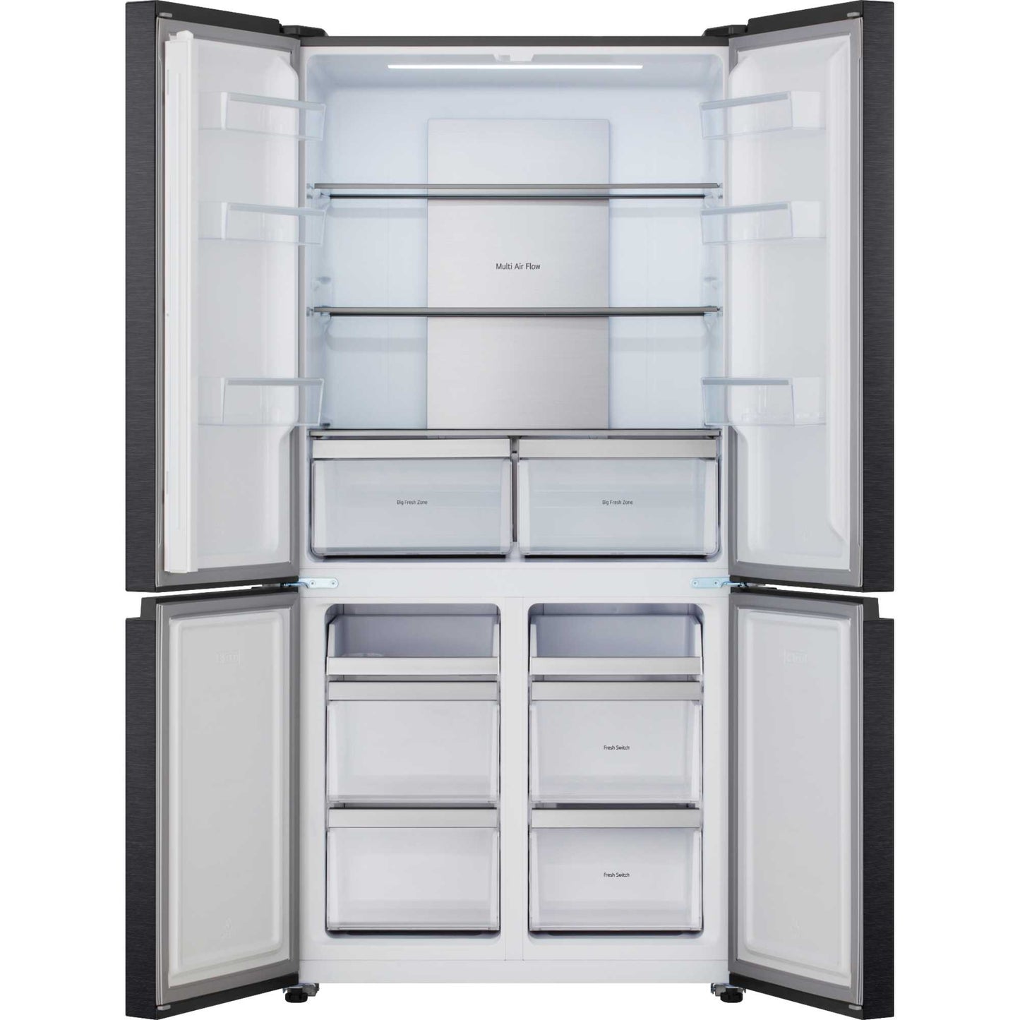 LG American Style Fridge Freezer Total No Frost - Black - GMM42ABBEH