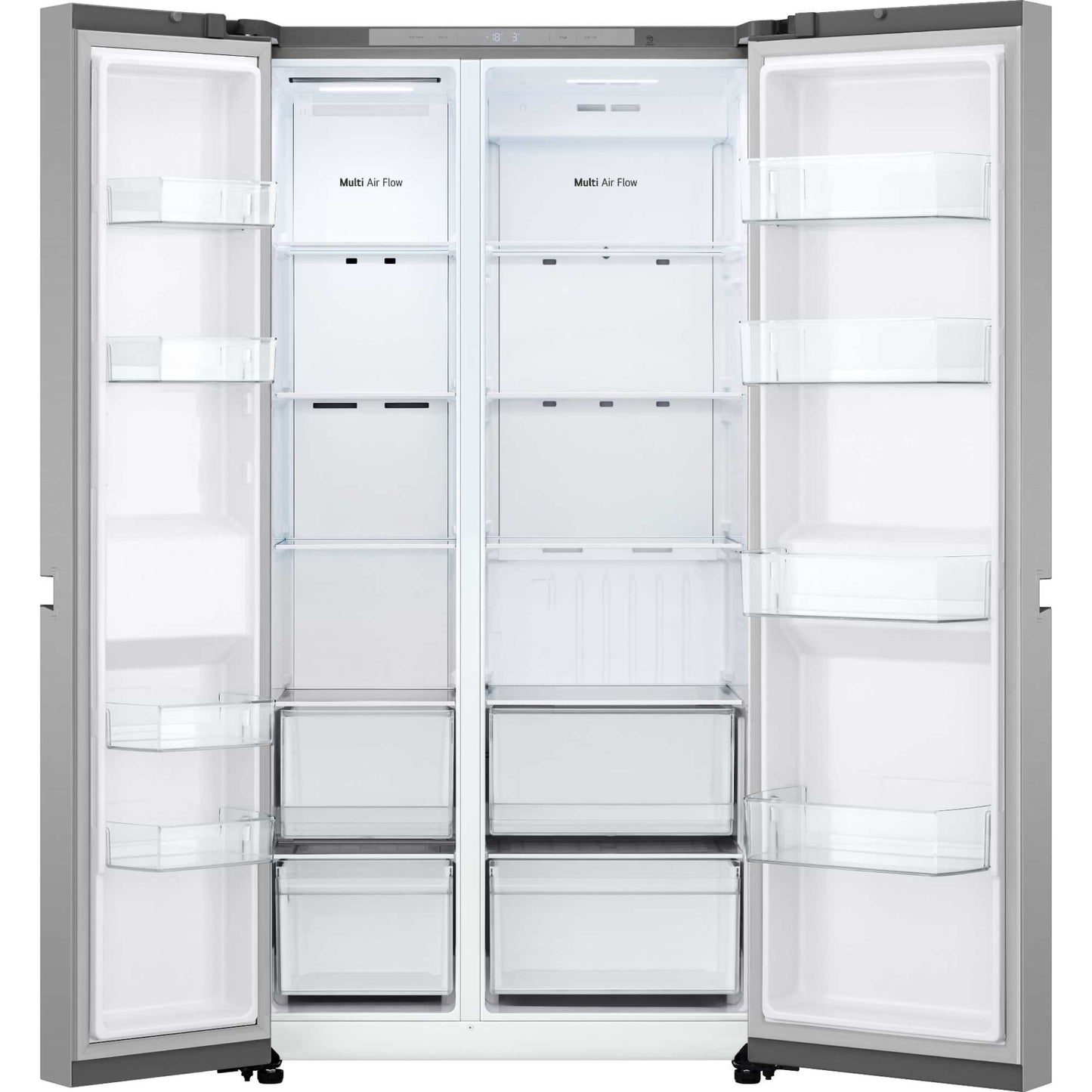 LG NatureFRESH American Style Fridge Freezer 50/50 Total No Frost - Prime Silver - GSBC40PYPE