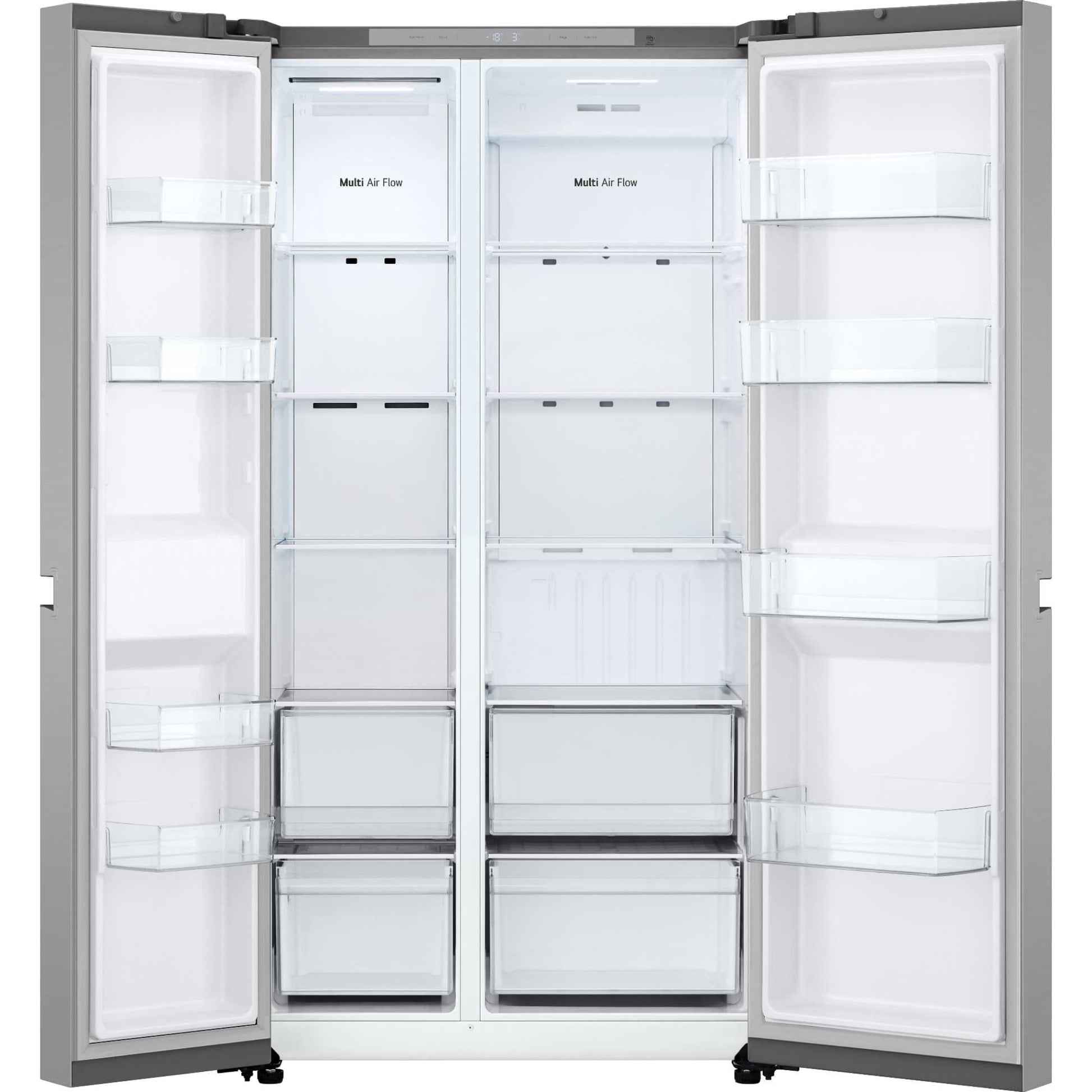 LG NatureFRESH American Style Fridge Freezer 50/50 Total No Frost - Prime Silver - GSBC40PYPE