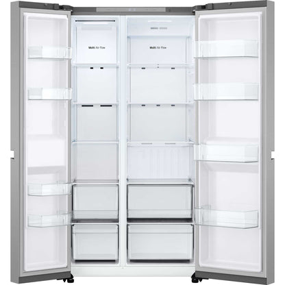 LG NatureFRESH American Style Fridge Freezer 50/50 Total No Frost - Prime Silver - GSBC40PYPE