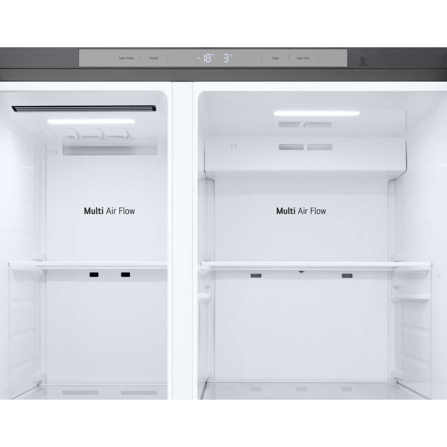 LG NatureFRESH American Style Fridge Freezer 50/50 Total No Frost - Prime Silver - GSBC40PYPE