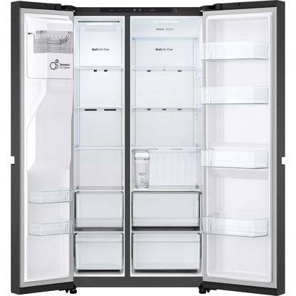 LG NatureFRESH American Style Fridge Freezer 60/40 Total No Frost - Essence Matte Black - GSLC40EPPE