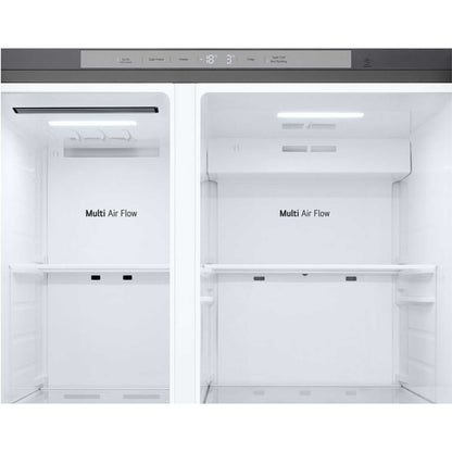 LG NatureFRESH American Style Fridge Freezer 50/50 Total No Frost - Prime Silver - GSLC41PYPE