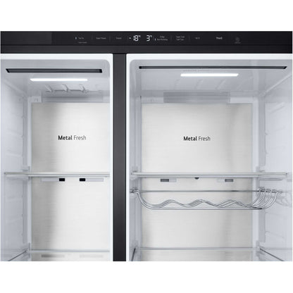 LG NatureFRESH American Style Fridge Freezer 50/50 Total No Frost - Prime Silver - GSLE81EPBD