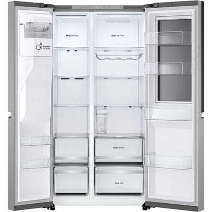 LG InstaView American Style Fridge Freezer 60/40 Total No Frost - Silver - GSXE81PYBE