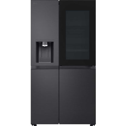 LG InstaView American Style Fridge Freezer 60/40 No Frost - Prime Silver - GSXE91EVAD