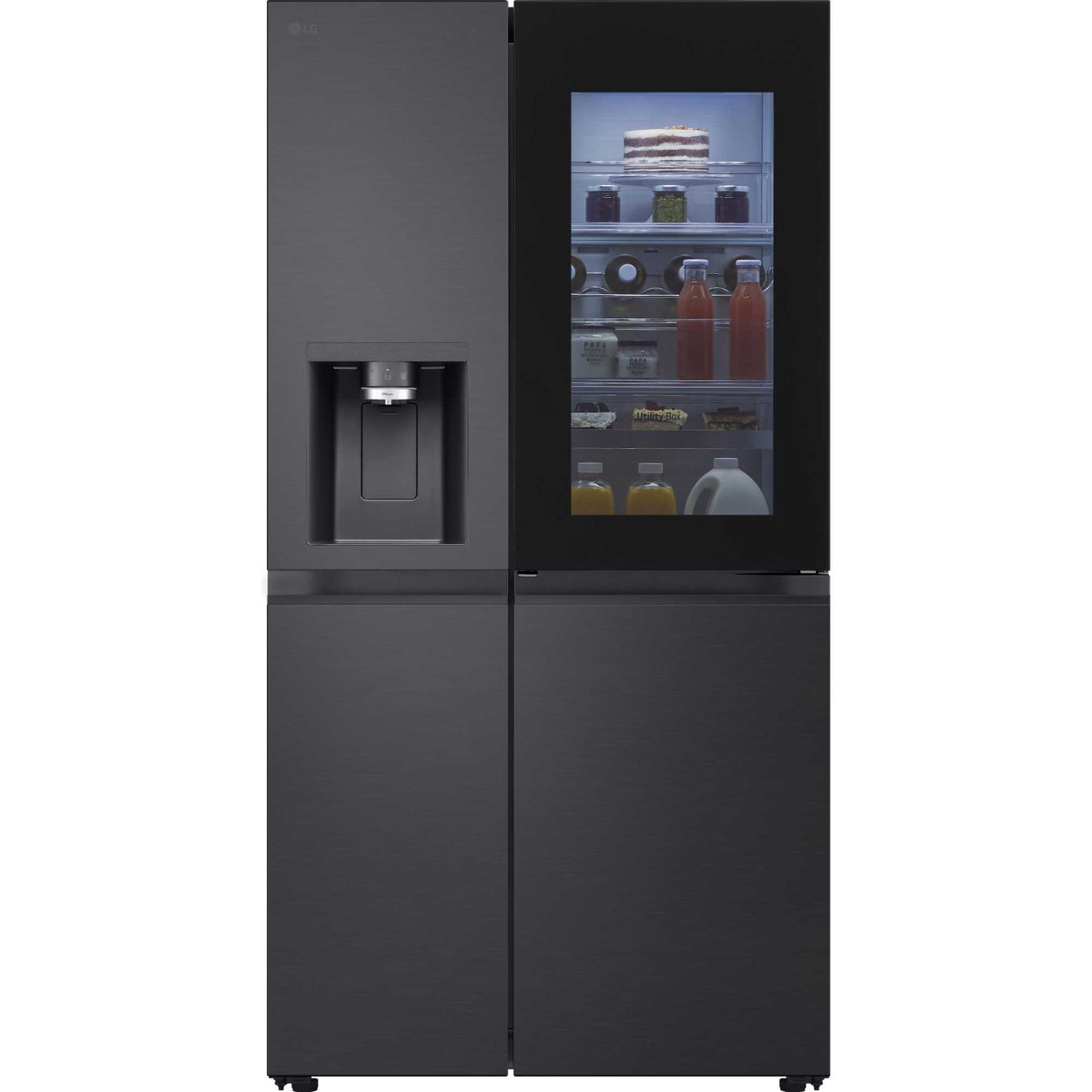 LG InstaView American Style Fridge Freezer 60/40 No Frost - Prime Silver - GSXE91EVAD
