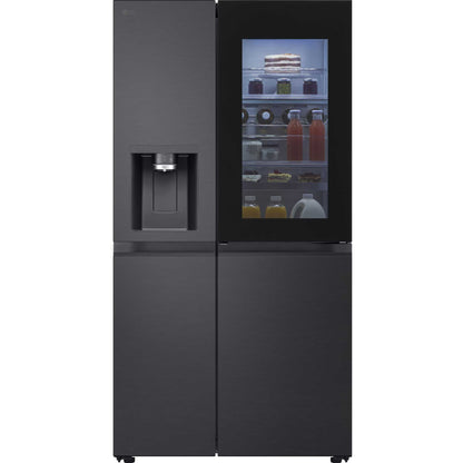 LG InstaView American Style Fridge Freezer 60/40 No Frost - Prime Silver - GSXE91EVAD