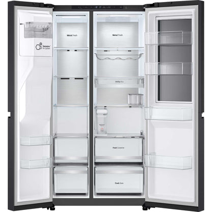LG InstaView American Style Fridge Freezer 60/40 No Frost - Prime Silver - GSXE91EVAD