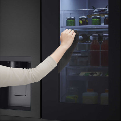 LG InstaView American Style Fridge Freezer 60/40 No Frost - Prime Silver - GSXE91EVAD