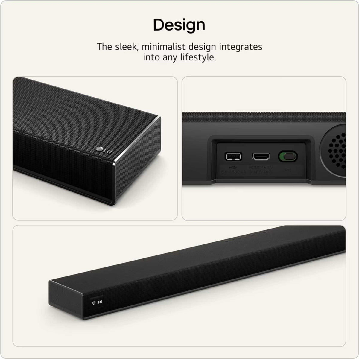 LG Sound Suite H7 All-in-One Soundbar 9.1.6 Spatial Sound - Black