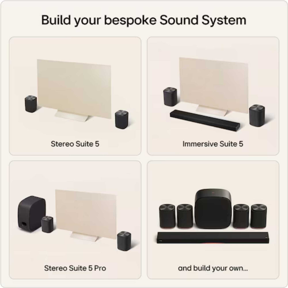 LG Sound Suite M5 Wireless Speaker Dolby Atmos FlexConnect - Black