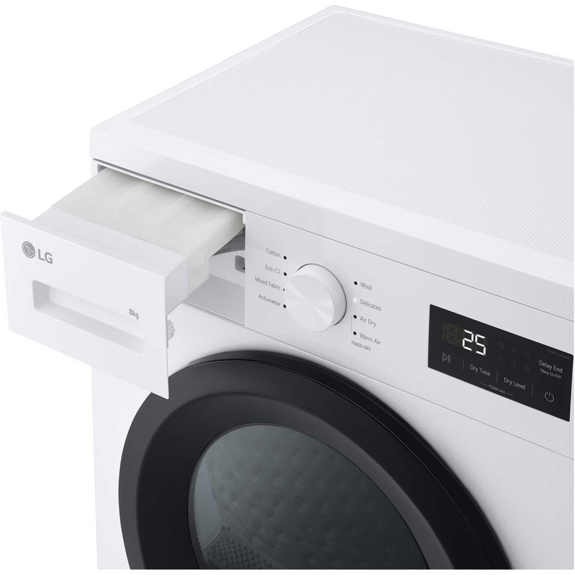 LG Series 2 8kg Heat Pump Tumble Dryer - RHA1008NWK