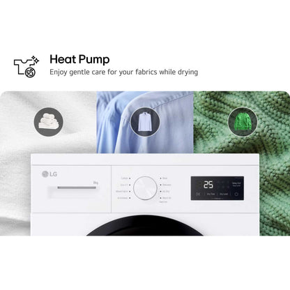 LG Series 2 8kg Heat Pump Tumble Dryer - RHA1008NWK