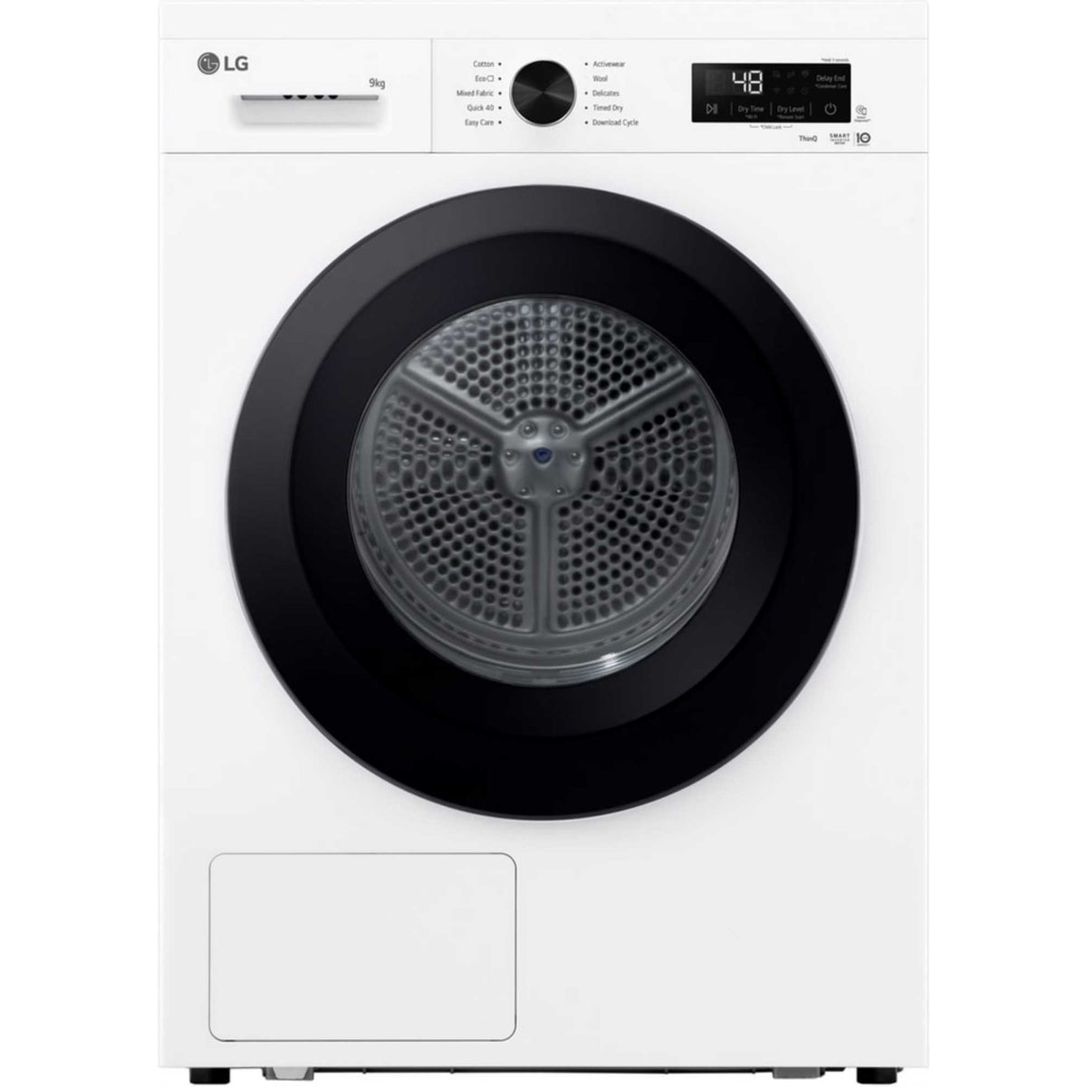 LG Series 2 ThinQ 9kg Heat Pump Tumble Dryer - RHX1009NWK
