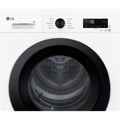LG Series 2 ThinQ 9kg Heat Pump Tumble Dryer - RHX1009NWK