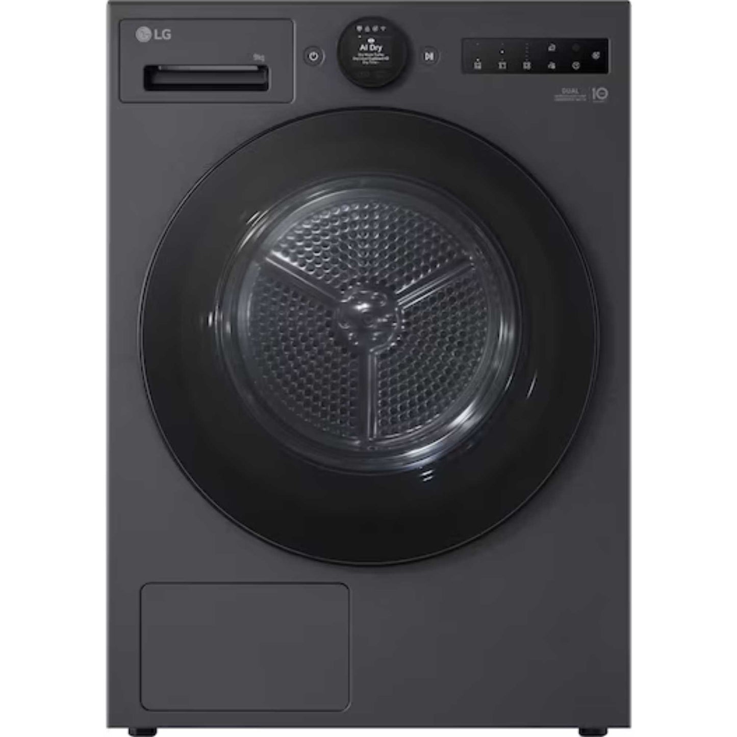 LG Series 7 AI Dry 9kg Heat Pump Tumble Dryer - RHX7009TBB