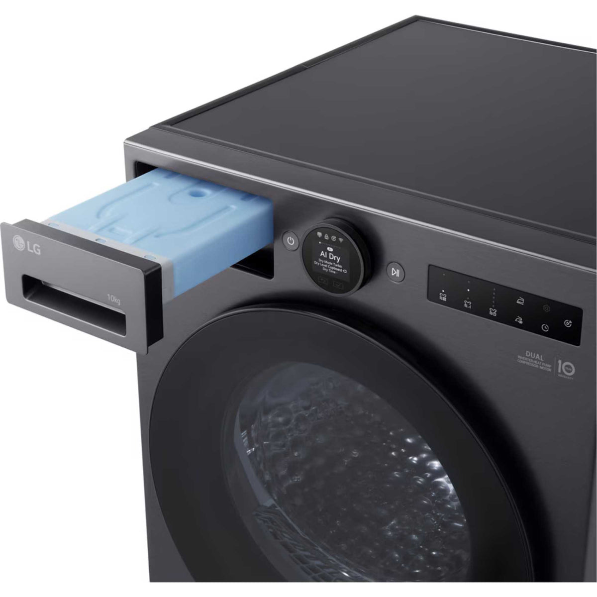 LG Series 7 AI Dry 10kg Heat Pump Tumble Dryer - RHX7010TBB
